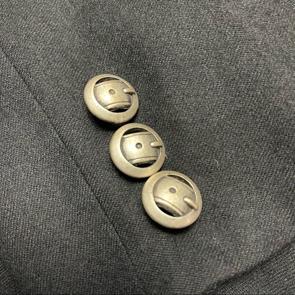 Gucci Vintage 70s Patch Pocket Black Wool Blazer - Picture 2 of 6